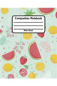Composition Notebook Wide Ruled