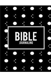 Bible Journaling: Pretty Black Book, Bible Study Journal, Prayer Log, a Christian Notebook Large Print Bible 8.5 X 11 Gratitude & Scripture Journaling Bible Art Journaling Ideas Notes (Wonderful Gifts for Praise and Worship)