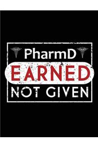 PharmD Earned Not Given