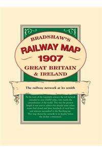 Bradshaw's Railway Map Britain and Ireland 1907