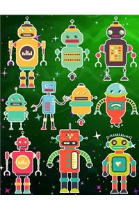Robots Sticker Album For Boys