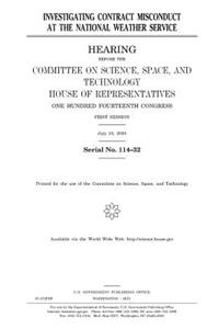 Investigating contract misconduct at the National Weather Service