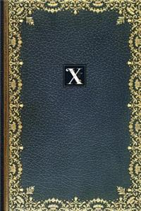 Golden Teal Monogram X 2018 Planner Diary