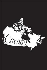 Canada - Black 101 - Lined Notebook with Margins - 6X9