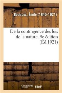 de la Contingence Des Lois de la Nature. 9e Édition