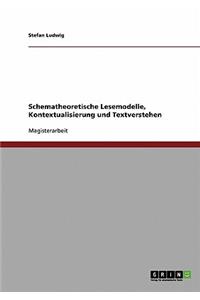 Schematheoretische Lesemodelle, Kontextualisierung und Textverstehen