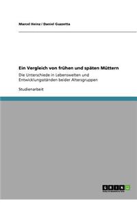 Vergleich von frühen und späten Müttern: Die Unterschiede in Lebenswelten und Entwicklungsständen beider Altersgruppen
