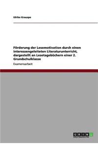 Förderung der Lesemotivation durch einen interessengeleiteten Literaturunterricht, dargestellt an Lesetagebüchern einer 2. Grundschulklasse