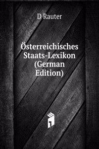 Osterreichisches Staats-Lexikon (German Edition)