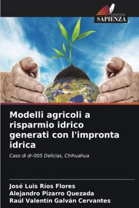 Modelli agricoli a risparmio idrico generati con l'impronta idrica