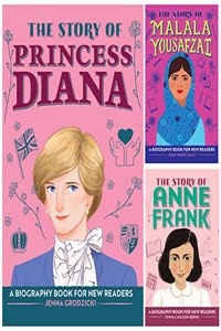 Inspiring Story Book of Anne Frank, Princess Diana and Malala Yousafzai (Set of 3 Books) for Children