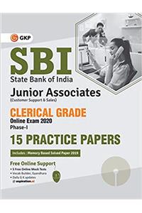 SBI 2020: Clerical Grade Ph I Junior Associates - 15 Practice Sets