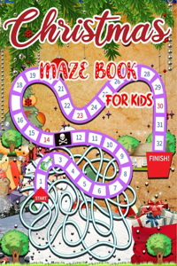 Christmas Maze Book For Kids