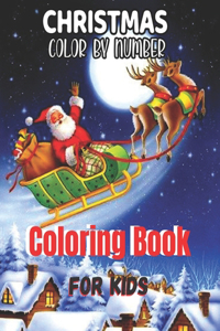 Christmas Color By Number Coloring Book For Kids