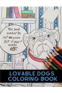 Lovable Dogs Coloring Book