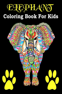 Elephant Coloring Book For Kids Ages 4-8