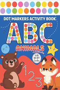 Dot Markers Activity Book ABC Animals With Big Dot Circles