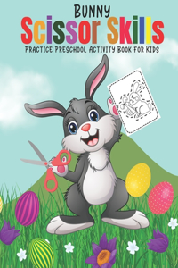 Bunny Scissor Skills Practice Preschool Activity Book for Kids
