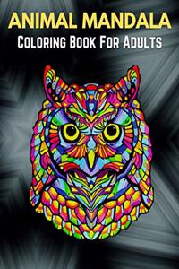Animal Mandala Coloring Book For Adults