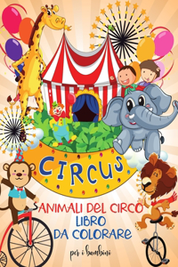 Animali del circo libro da colorare per i bambini