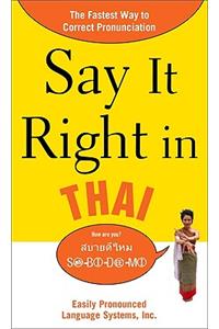 Say It Right in Thai