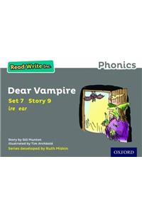 Read Write Inc. Phonics: Dear Vampire (Grey Set 7 Storybook 9)