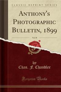 Anthony's Photographic Bulletin, 1899, Vol. 30 (Classic Reprint)