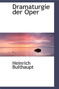 Dramaturgie Der Oper