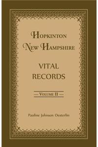 Hopkinton, New Hampshire, Vital Records, Volume 2