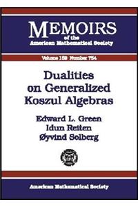 Dualities on Generalized Koszul Algebras