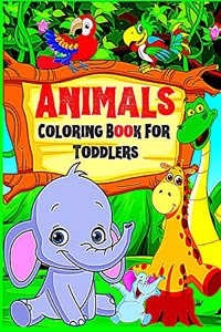 Coloring book Animals for toddlers and preschoolers