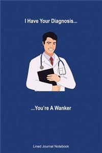 I Have Your Diagnosis You're A Wanker