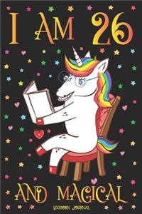 Unicorn Journal I am 26 and Magical