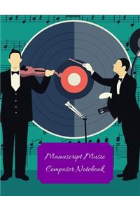 Manuscript Music Composer Notebook
