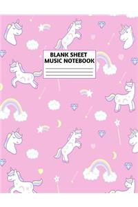 Blank Sheet Music Notebook