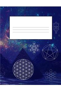 Sacred Geometry 8.5 x 11 150 Pages Journal Notebook