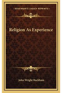Religion as Experience