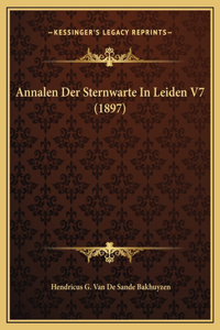 Annalen Der Sternwarte In Leiden V7 (1897)