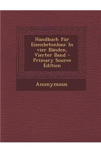 Handbuch Fur Eisenbetonbau