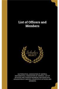 List of Officers and Members