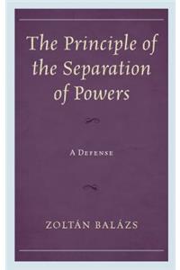 The Principle of the Separation of Powers