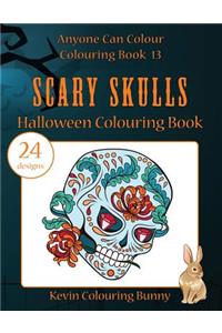 Scary Skulls Halloween Colouring Book