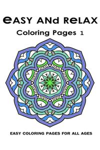 Easy and Relax Coloring pages 1