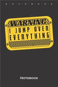 Parkour Warning Sign Notebook