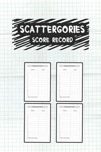 Scattergories Score Record