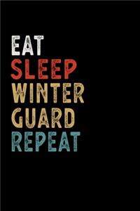 Eat Sleep Winter Guard Repeat Funny Sport Gift Idea