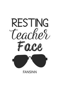 Funny School Teacher Notebook