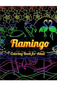 Flamingo Coloring Book for Adult