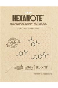 HEXANOTE Hexagonal Grap Notebook Oraganic Chemistry