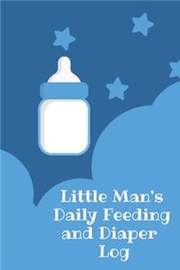 Little Man's Daily Feeding and Diaper Log